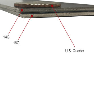 108 x 1.5, 16ga Brushed Stainless Steel Corner Guard