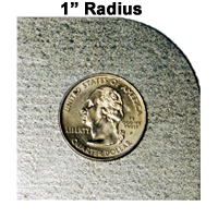 1" Radius