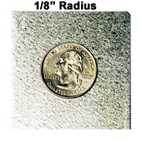 1/8" Radius