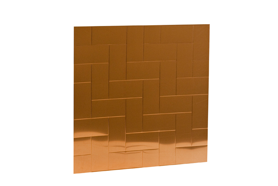 Copper Embossed Pattern - Herringbone