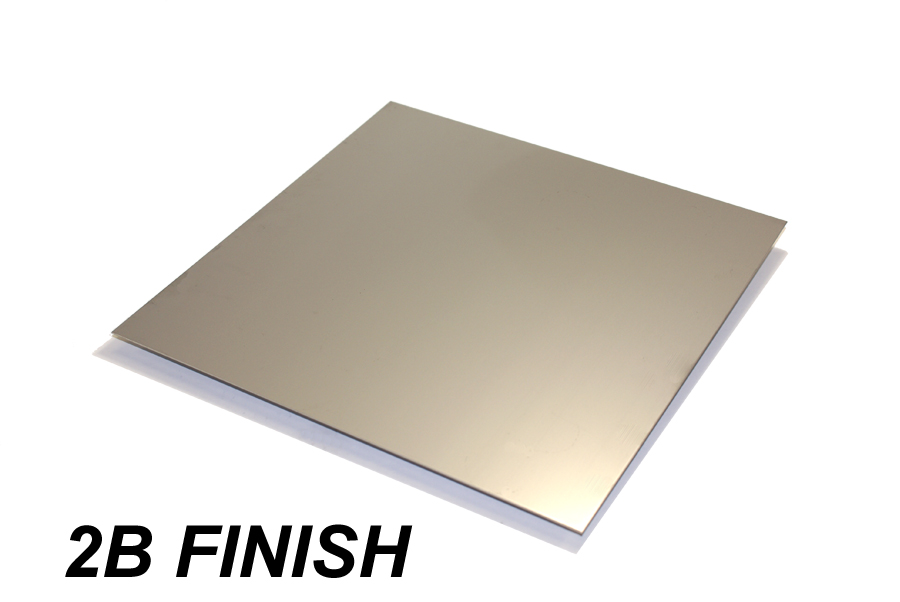 2B Finish 1/8" x 16" x 16" Stainless Steel Square Plate 304ss Rounded Corners 