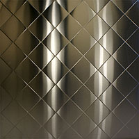 Stainless Steel Embossed Diamond Backsplash