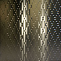 Stainless Steel Embossed Diamond Backsplash
