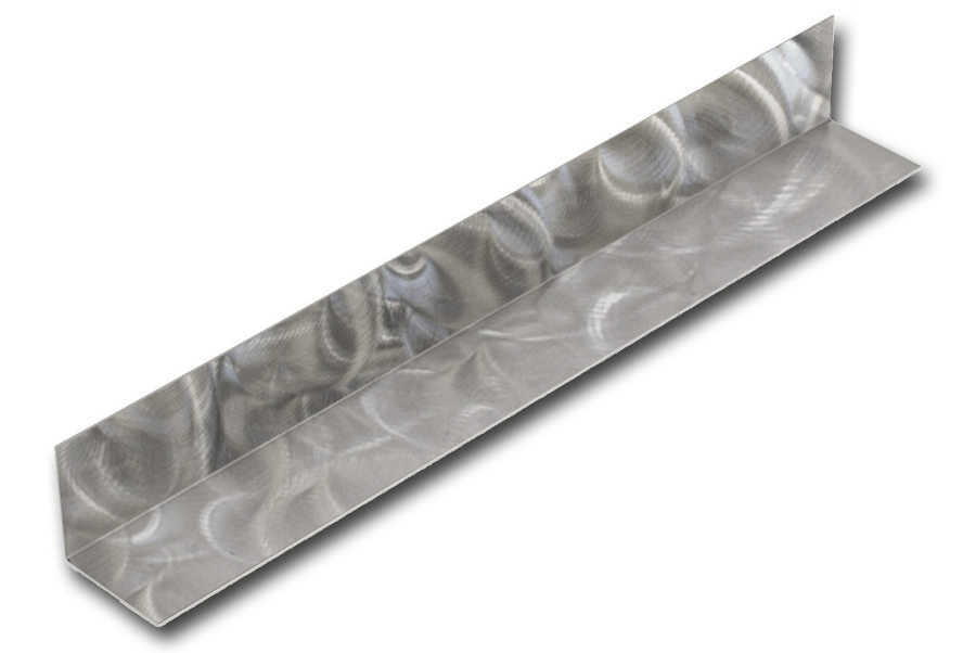 Custom Angle - 316L Stainless Random Swirl Finish
