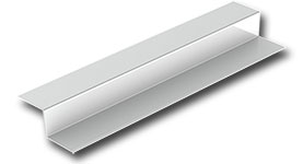 Custom Z-Channel - White Aluminum