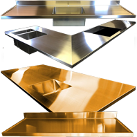 stainless steel countertops