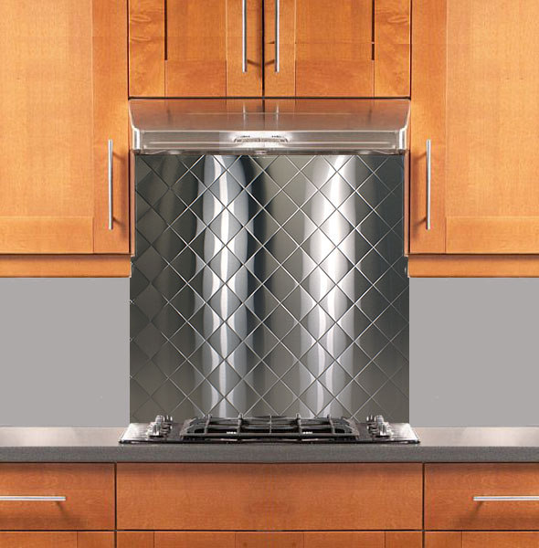 Stainless Steel Backsplash - Custom Size & Thickness