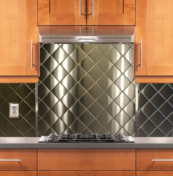 Stainless Steel Backsplash - Custom Size & Thickness