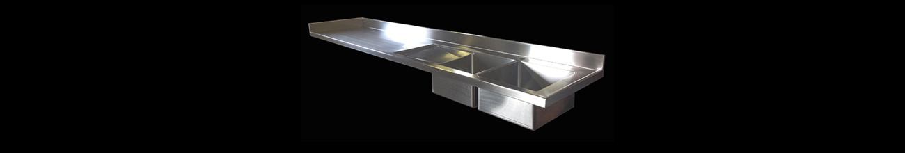 Stainless Steel Countertops, Stainless Steel Countertop Marine Edge