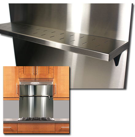 Stainless Supply  Stainless Steel Backsplashes